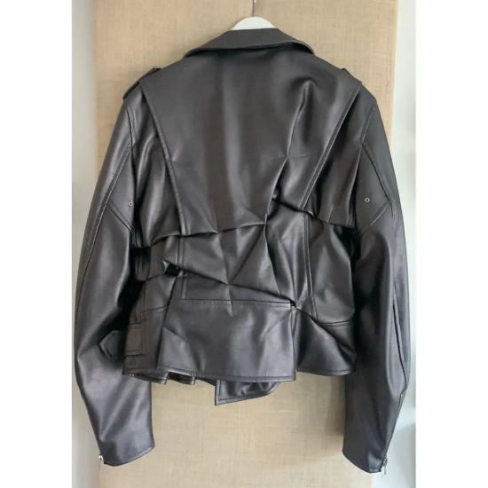 Junya Watanabe Homme Plus Fold Stitch Moto Jacket